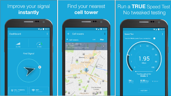 OpenSignal - best internet speed test apps for Android and iOS