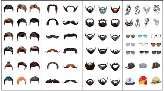 Man hair mustache style app