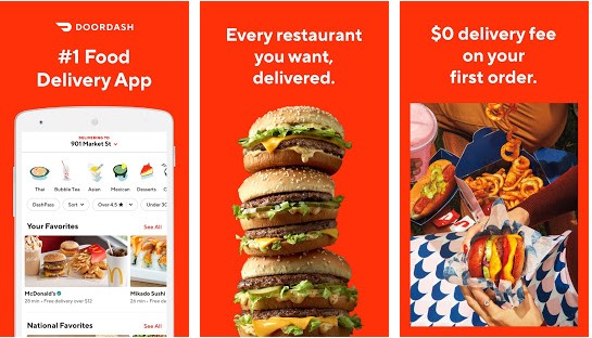 DoorDash - best food ordering apps for Android and iOS