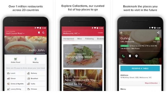 Zomato: top food ordering apps