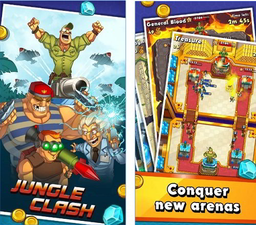 jungle clash : best games like clash royale