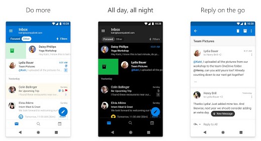 Microsoft Outlook app