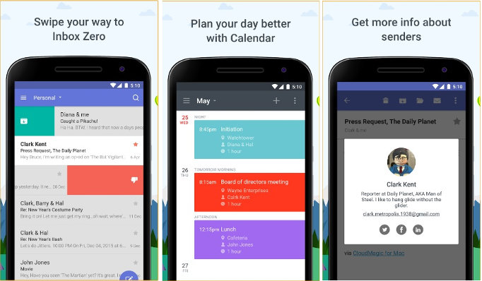 cloudmagic - best email apps for Android
