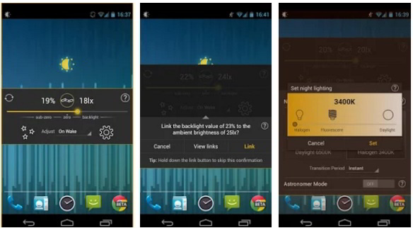 lux lite battery saver app for Android