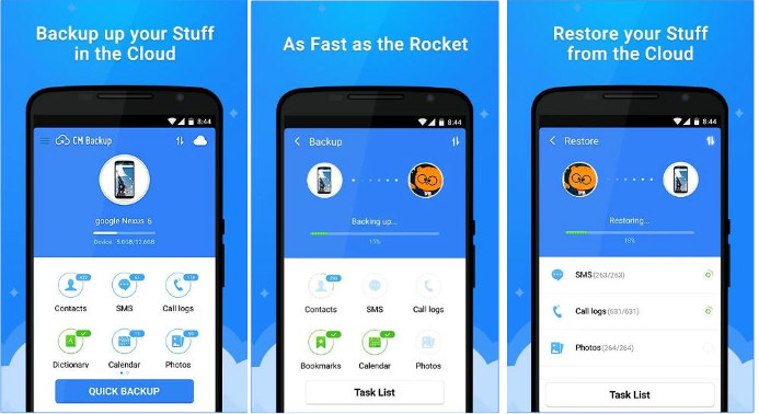 cm backup app for Android