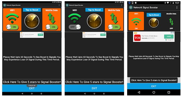 Network Signal Booster app