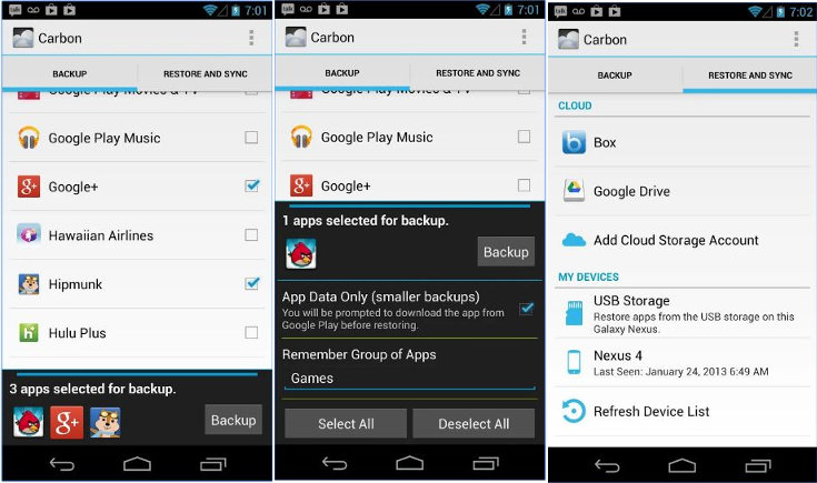 helium best Android backup apps
