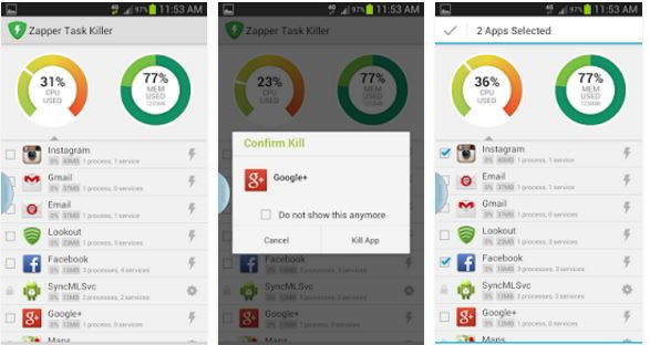 zapper best task manager app killers for Android