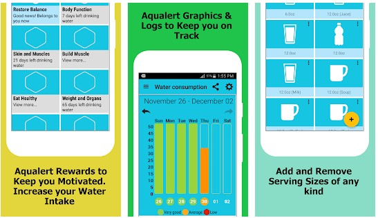 Aqualert - best water tracking apps for Android