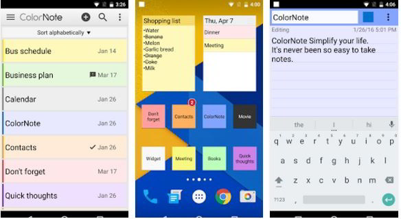 colornote : best notes app for Android