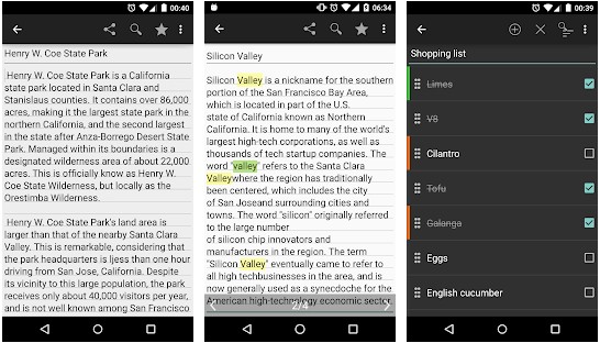 android simple notepad data location