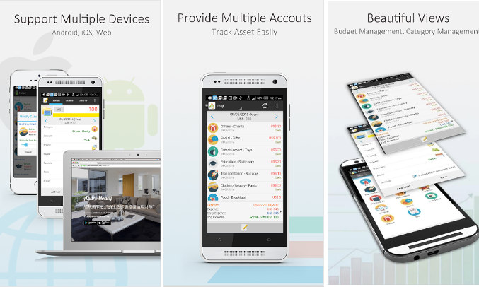 andromoney - best budget apps for Android