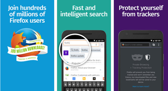 mozilla firefox - best browser apps for Android phones and tablets