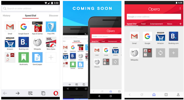 opera - best browser apps for Android