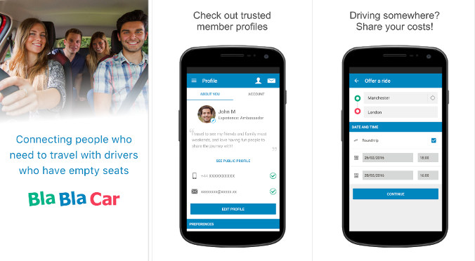 blablacar -  best taxi apps
