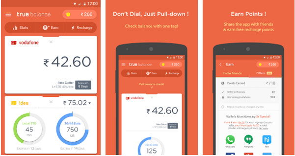 true balance free recharge app for Android