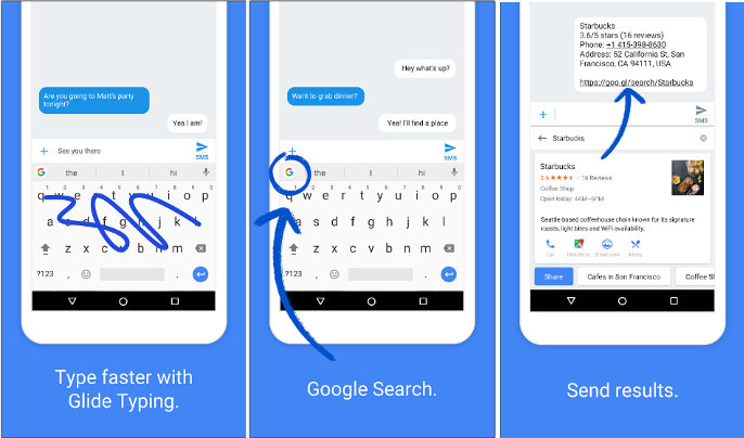 Gboard - أفضل تطبيقات لوحة المفاتيح لنظام Android