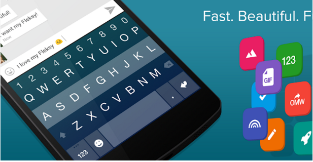 Fleksy - أفضل تطبيق لوحة مفاتيح لنظام Android