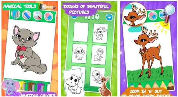 Animals coloring book for Android and iPhone