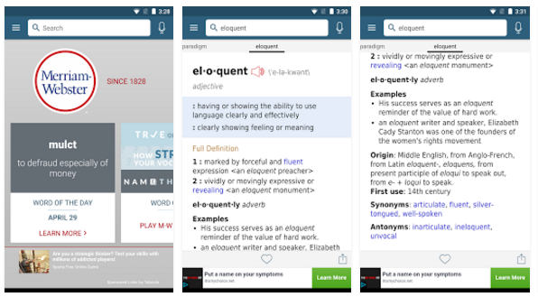 Merriam-Webster - Best Android dictionary apps