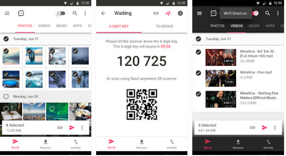 Send Anywhere - best file transfer apps for Android