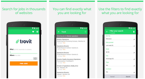 Trovit - best job apps for iPhone and Android