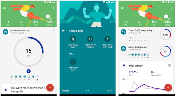 google fit fitness tracker android