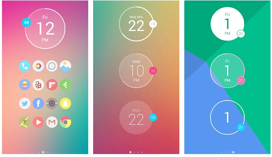Minimal Clock widget app for Android