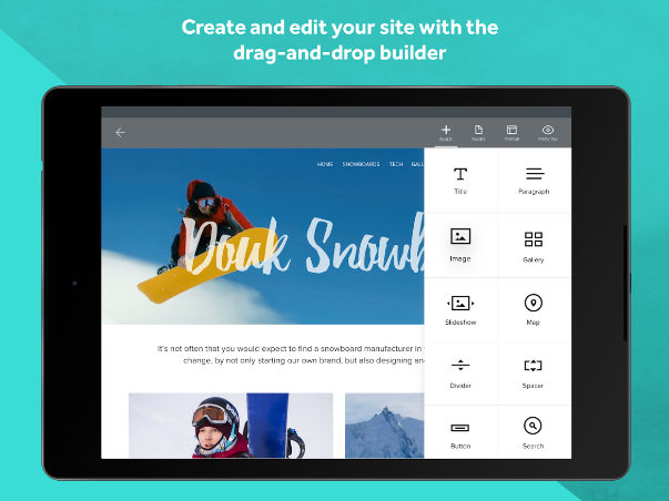 Weebly website builder app