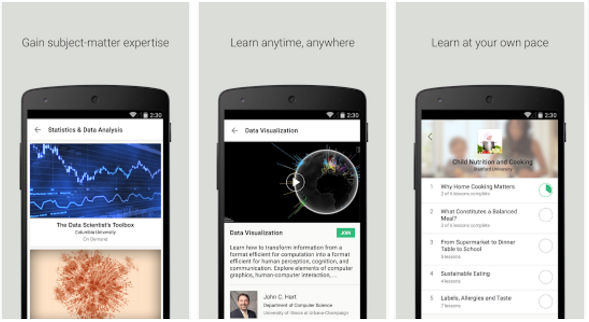 Coursera - best learning apps for iOS and Android