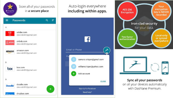 Dashlane - best android password manager apps