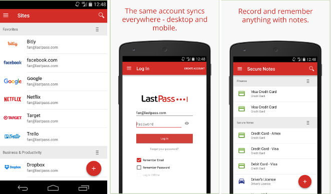 LastPass - best Android password manager app