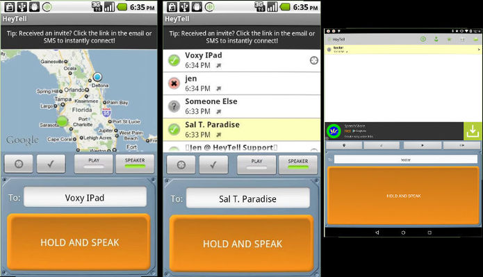 HeyTel - best PTT apps for Android and iOS