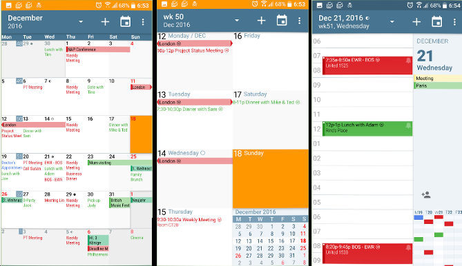 aCalendar app