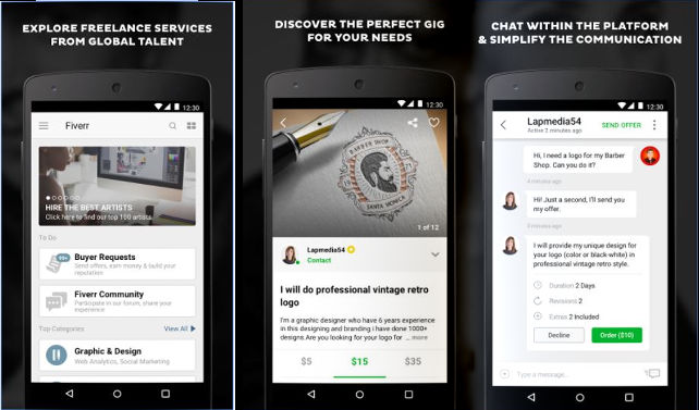 Fiverr - apps to earn money online