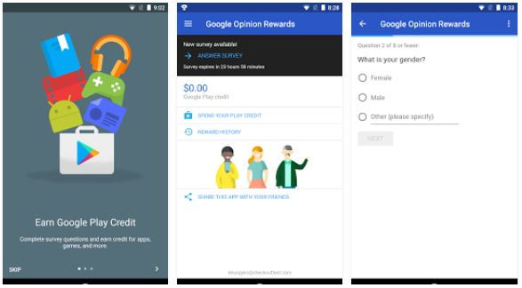 Google Opinion Rewards