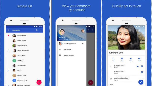 Google Contacts app
