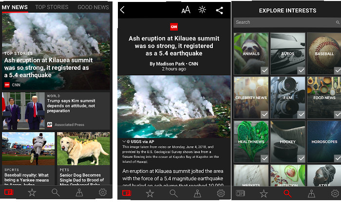 Microsoft News aggregator app