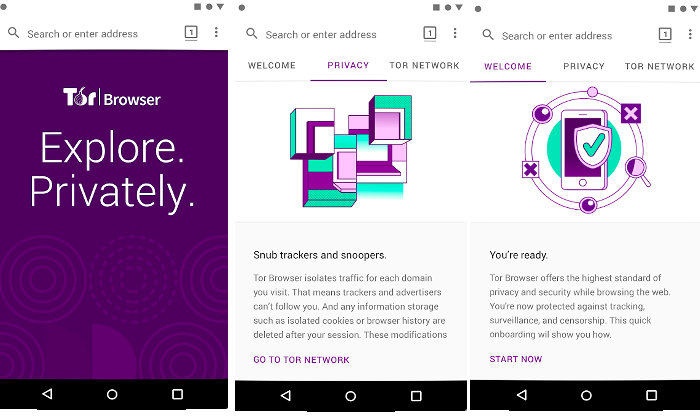 Tor Android browser