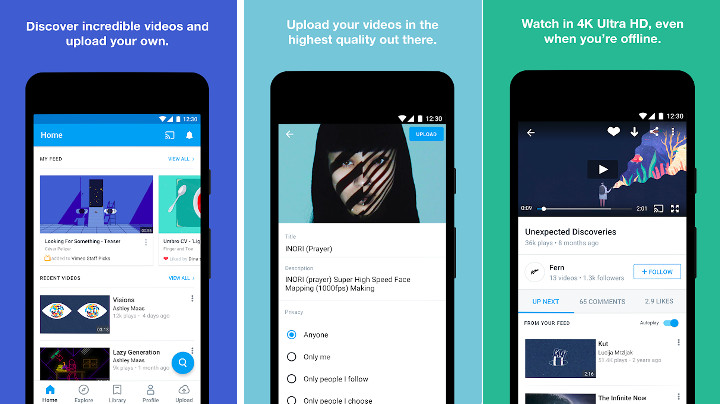 Vimeo - best apps like YouTube