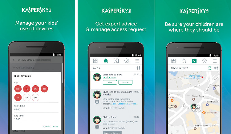 kaspersky safe kids snapchat