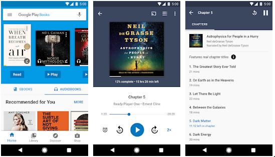 Google Play Books - best audiobook player apps