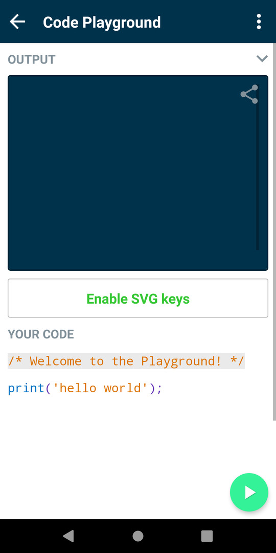 code playground