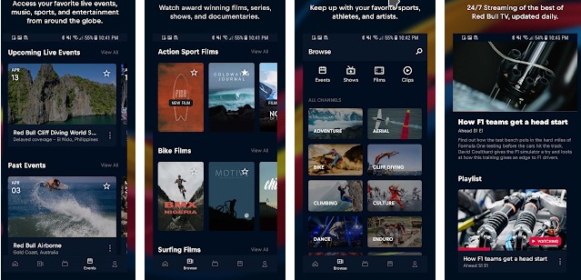 Red Bull TV - best sports streaming apps