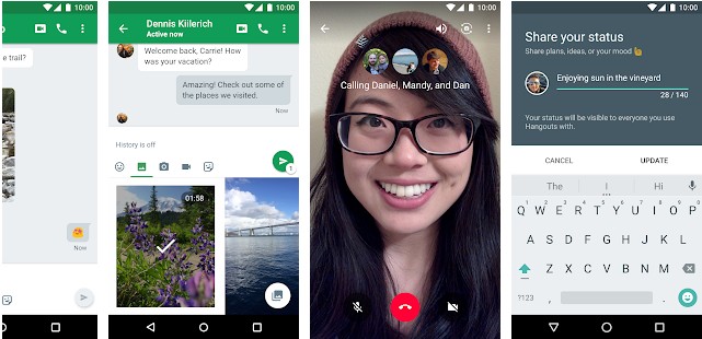 Google Hangouts -  best apps like Zoom for Android and iPhone