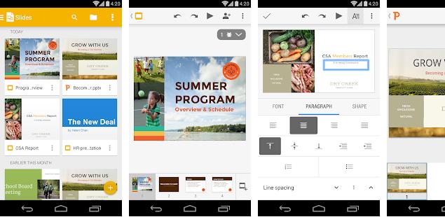 Google Slides - best slideshow apps for Android and iOS