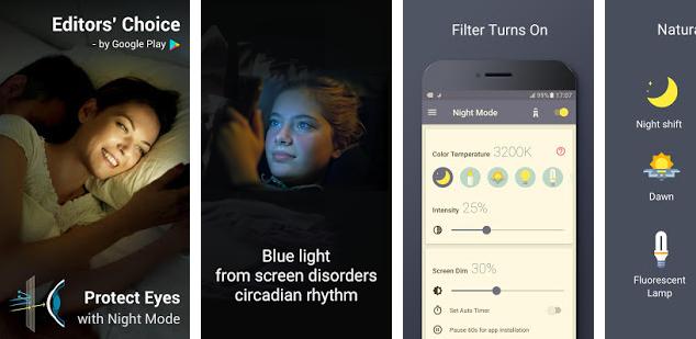 Blue Light Filter Night Mode Night Shift