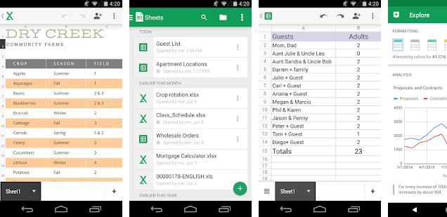 Google Sheets - best spreadsheet apps for Android and iPhone