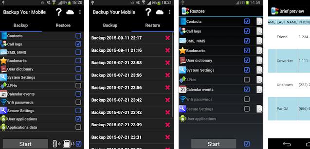 Backup Your Mobile app