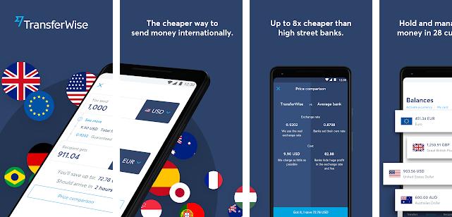 Transferwise - best PayPal alternative app